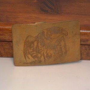 Pre-Owned Vintage Men’s Ampersand Brass Eagle Metal Belt Buckle